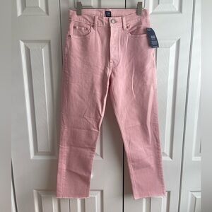 GAP Pink Straight Leg Cropped Jeans